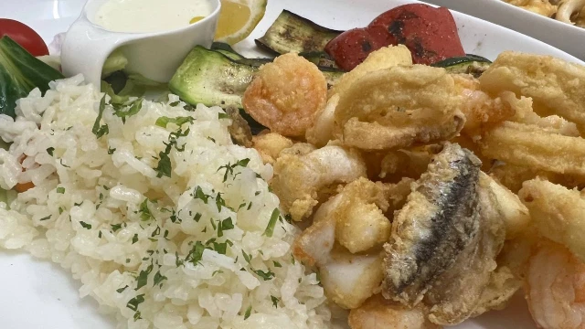 Fritto Misto mit Reis